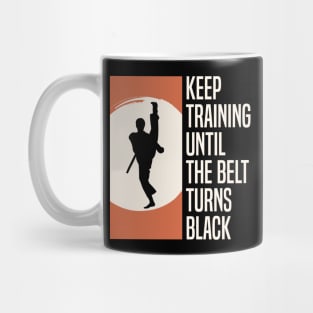 Keep Training Until the Belt Turns Black - Athlet Instructor Mug